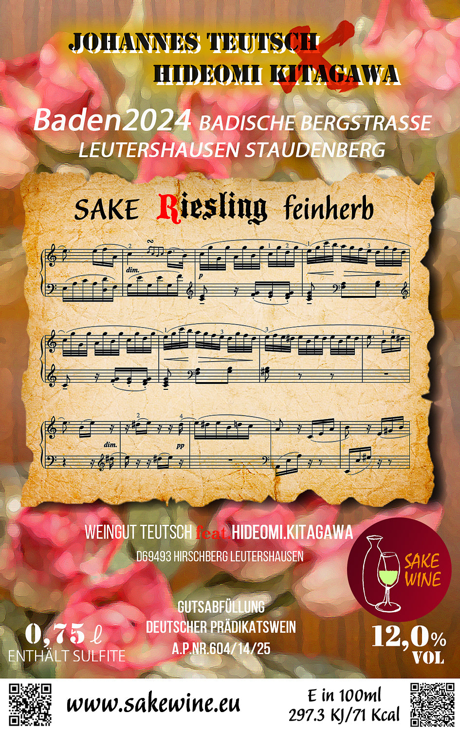 SAKEWINE Riesling feinherb 2024